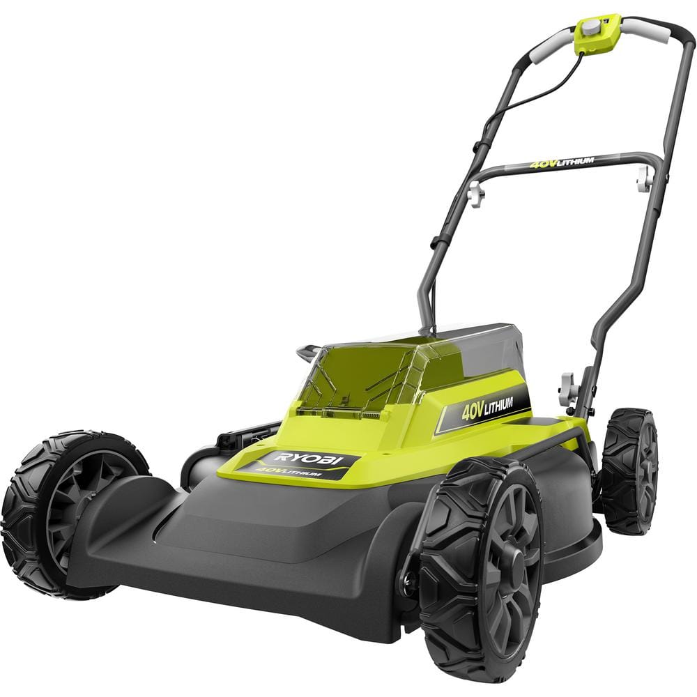 RYOBI 40V 18 in. 2-in-1 Cordless Battery Walk Behind Push Mower (Tool Only) - $100