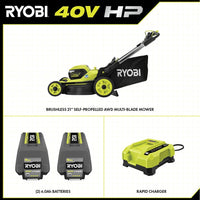 RYOBI 40V HP Brushless 21. in Self-Propelled All Wheel Drive Mower (USED) - $350