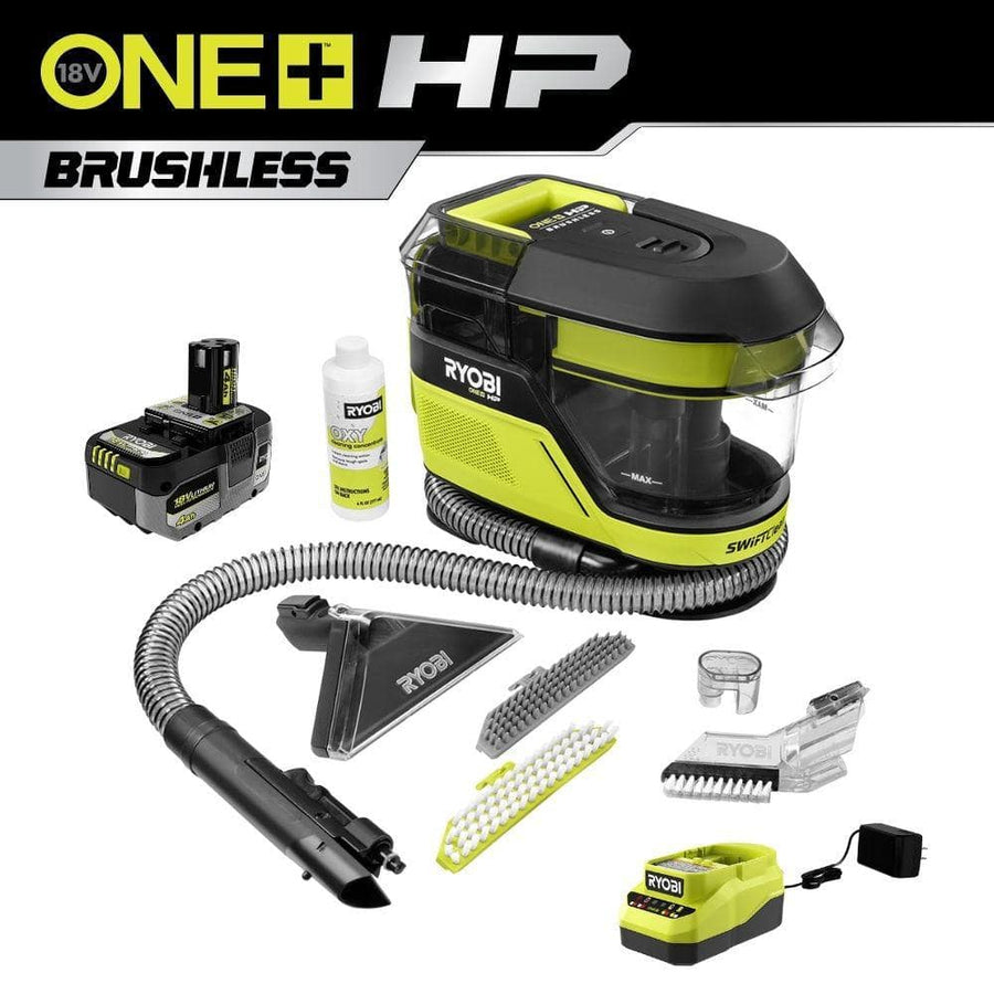RYOBI ONE+ HP 18V Brushless Cordless SWIFTClean Mid-Size Spot Cleaner - $150