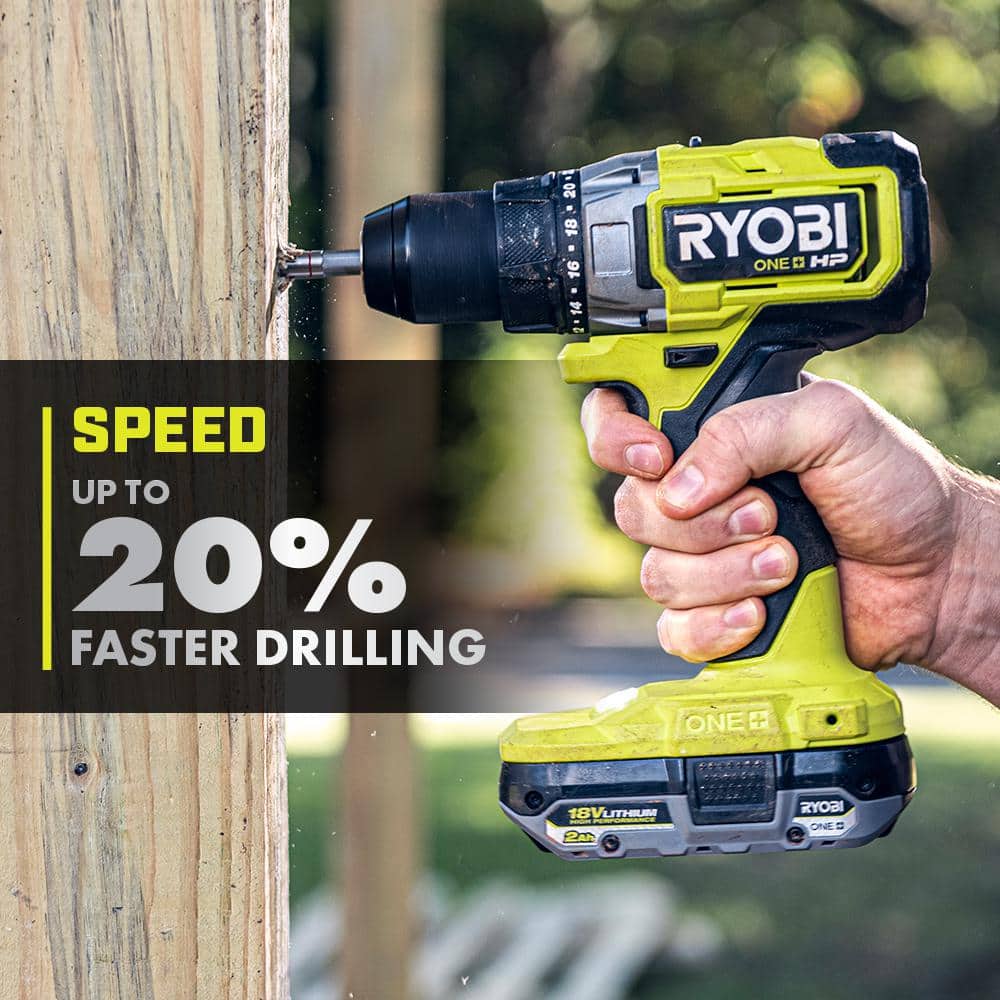 RYOBI ONE+ HP 18V Brushless Cordless 1/2 in. Drill/Driver and Impact Driver Kit - $140