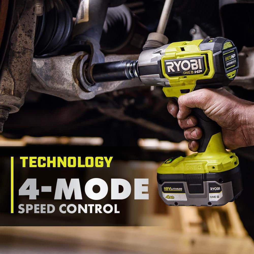 RYOBI ONE+ HP 18V Brushless Cordless 4-Mode 1/2 in. Impact Wrench (Too ·  DISCOUNT BROS