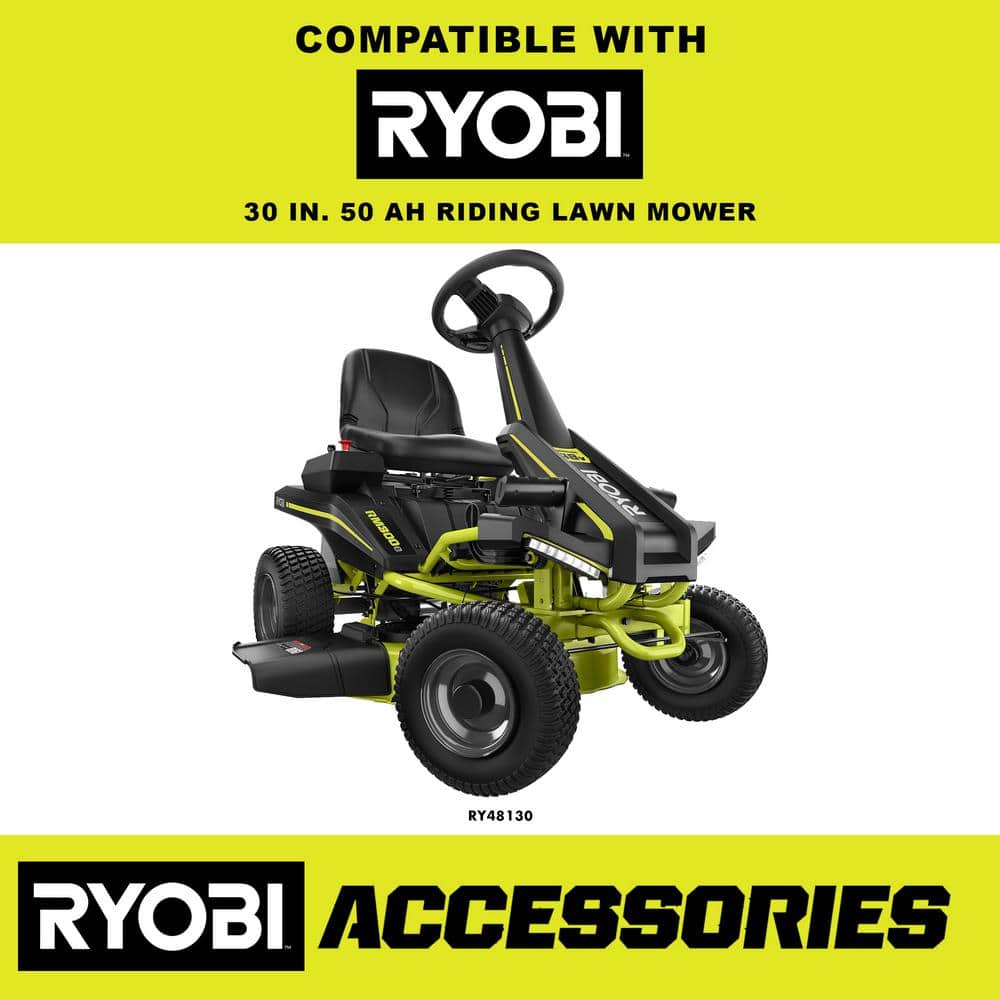 RYOBI Bagger for RYOBI 48V 30 in. Riding Lawn Mower - $150