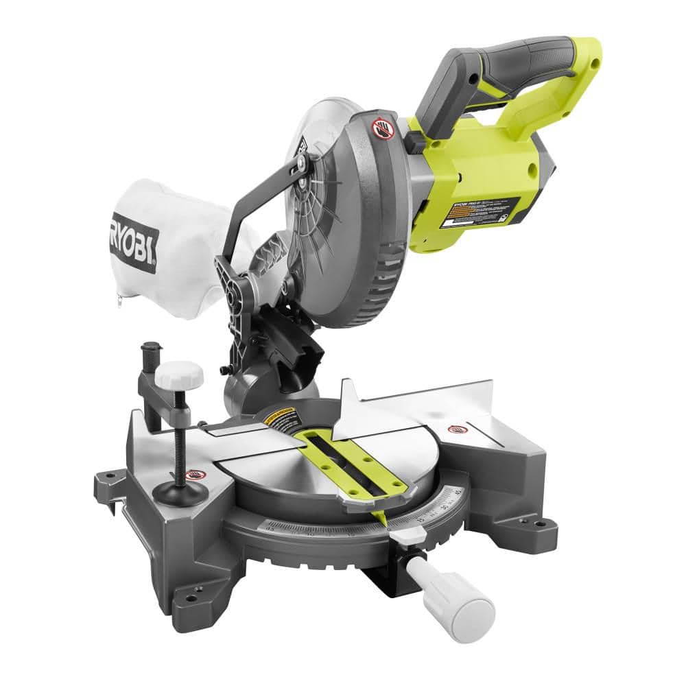 RYOBI ONE+ 18V Cordless 7-1/4 in. Compound Miter Saw (Tool Only) - $135