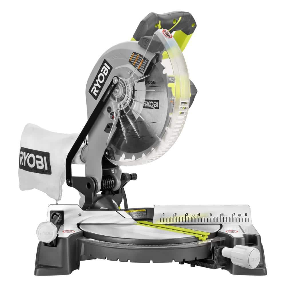 RYOBI 14 Amp Corded 10 in. Compound Miter Saw with LED Cutline Indicator - $125