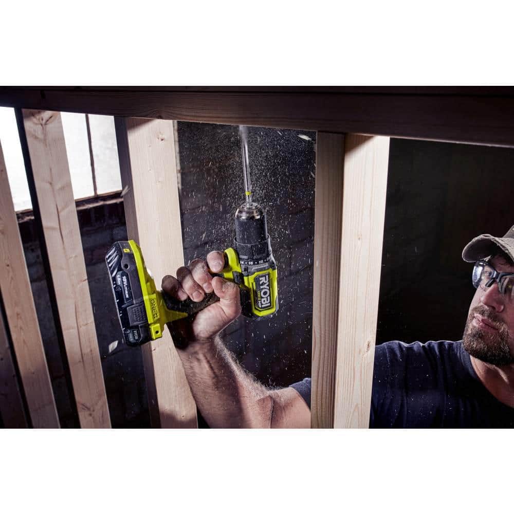 RYOBI ONE+ HP 18V Brushless Cordless Compact 1/2 in. Drill/Driver Kit - $70