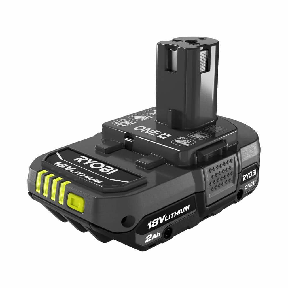 RYOBI ONE+ 18V Lithium-Ion 2.0 Ah Compact Battery (2-Pack) - $50
