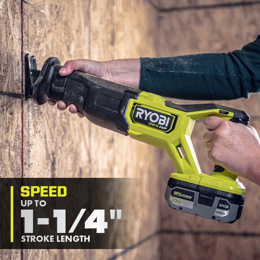RYOBI ONE+ HP 18V Brushless Cordless Reciprocating Saw (Tool Only) - $ ·  DISCOUNT BROS