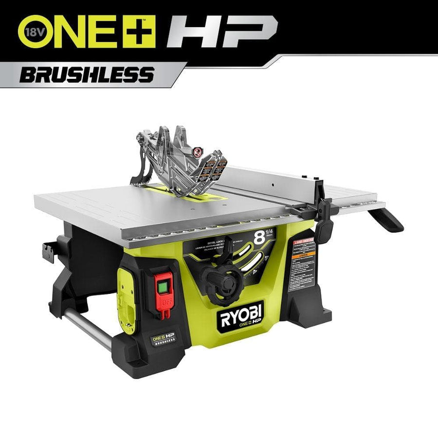 RYOBI ONE+ HP 18V Brushless Cordless 8-1/4 in. Jobsite Table Saw (Tool Only) - $240