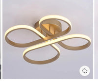 1-LIGHT CONCISE LED SEMI-FLUSH MOUNT LIGHTING In Gold MC002-GD - $40