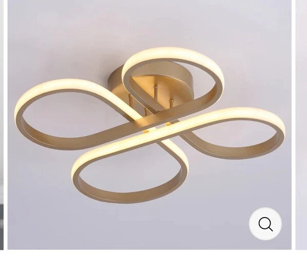 1-LIGHT CONCISE LED SEMI-FLUSH MOUNT LIGHTING In Gold MC002-GD - $40