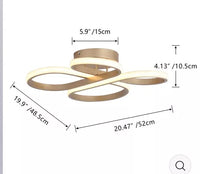 1-LIGHT CONCISE LED SEMI-FLUSH MOUNT LIGHTING In Gold MC002-GD - $40