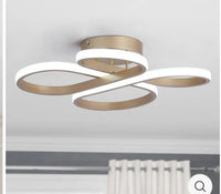 1-LIGHT CONCISE LED SEMI-FLUSH MOUNT LIGHTING In Gold MC002-GD - $40