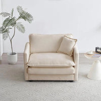 Chenille Oversized Accent Chair - 41.4”W Big Comfy Modular Cloud Chair - $150