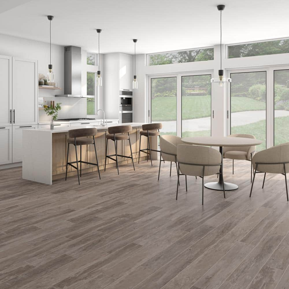 Western Hills Saddle 6 in. x 36 in. Glazed Porcelain Floor and Wall Tile (22 box) - $490