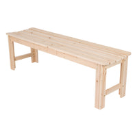 Shine Company Backless 60 in. Natural Wood Outdoor Bench - $70