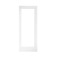 32 in. x 80 in. x 1-3/8 in. Clear Glass Finished Solid Wood Core French Interior Door Slab-$140