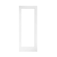 32 in. x 80 in. x 1-3/8 in. Clear Glass Finished Solid Wood Core French Interior Door Slab-$125