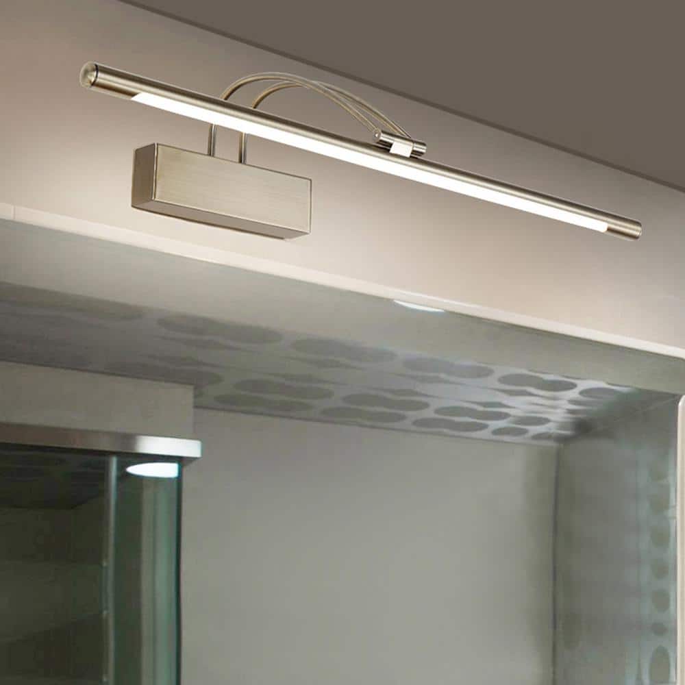 aiwen Modern 24 in. 1-Light 11-Watt Silver LED Vanity Light - $45