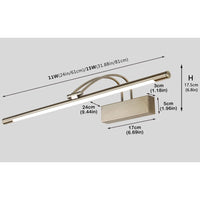aiwen Modern 24 in. 1-Light 11-Watt Silver LED Vanity Light - $50