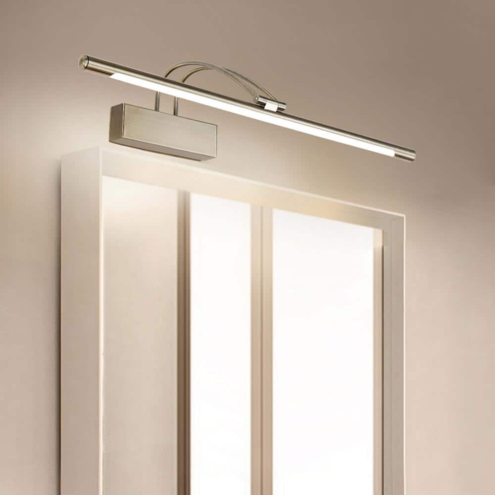 aiwen Modern 24 in. 1-Light 11-Watt Silver LED Vanity Light - $50