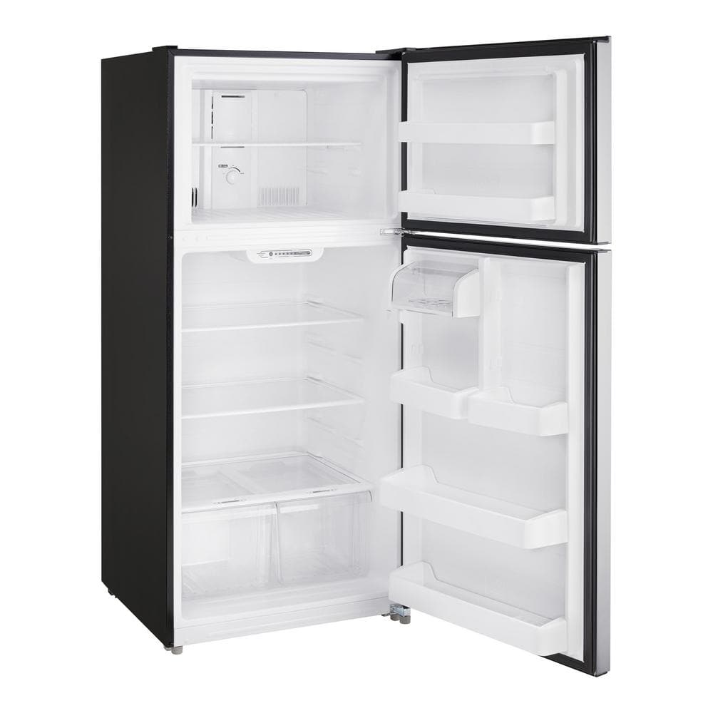 Vissani 18 cu. ft. Top Freezer Refrigerator in Stainless Steel Look