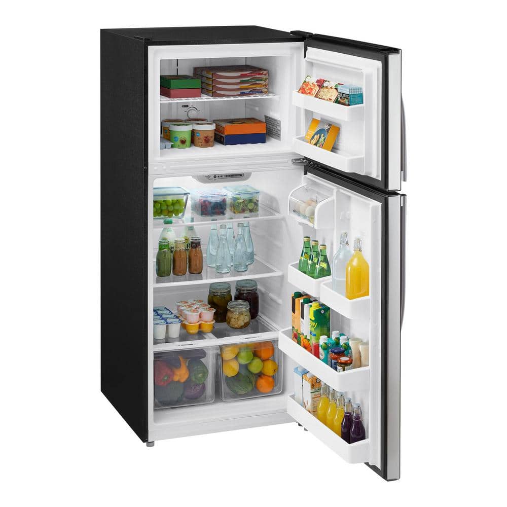 Vissani 18 cu. ft. Top Freezer Refrigerator in Stainless Steel Look