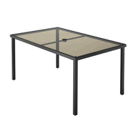 StyleWell 60 in. x 38 in. Mix and Match Rectangular Steel Outdoor Patio Dining Table - $70