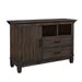 Liberty Furniture Industries Double Bridge Sideboard, W54 x D18 x H36, Dark Brown-$550