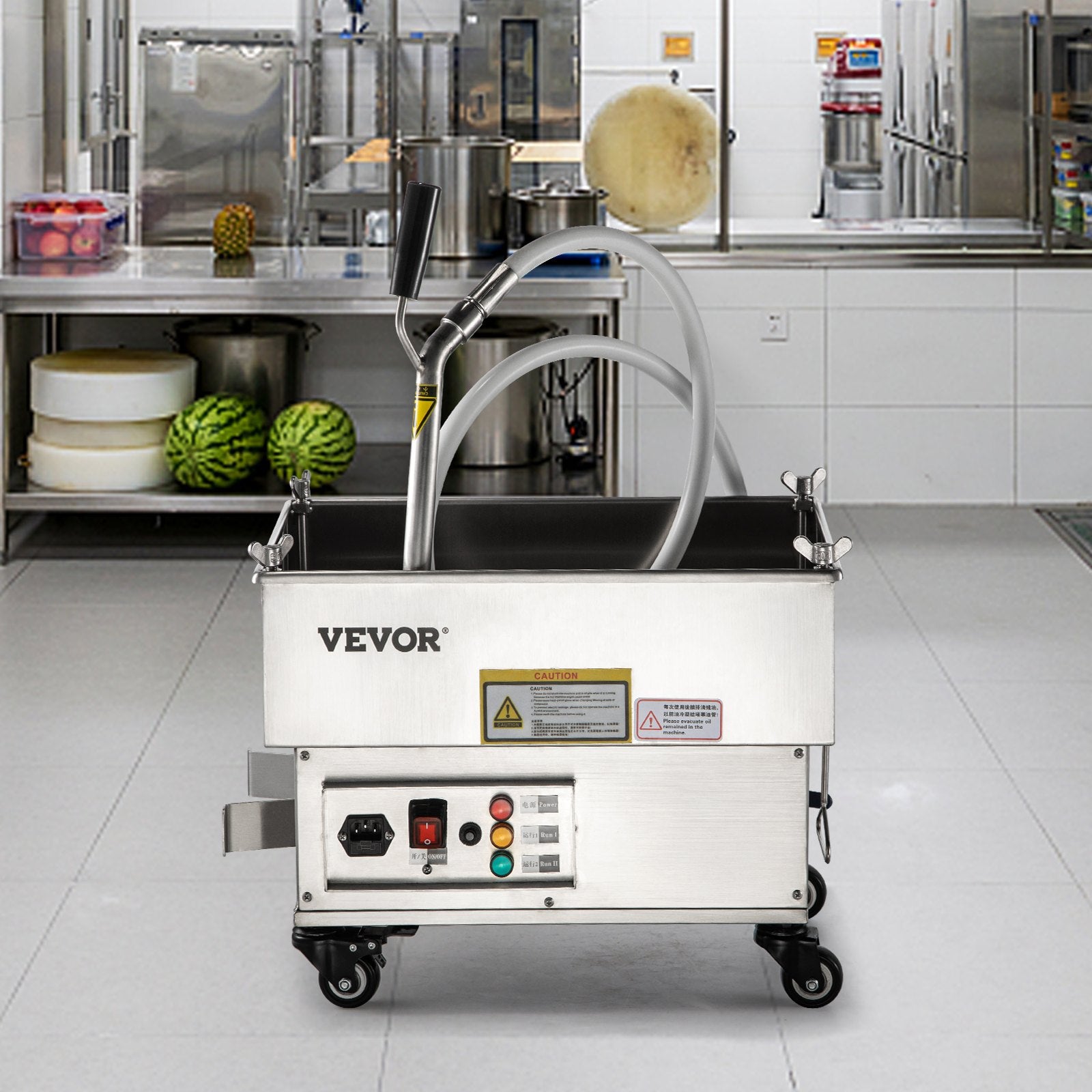 VEVOR Mobile Fryer Filter, 44 LBS/22 L/5.8 Gal Capacity, 110V/60Hz - $615