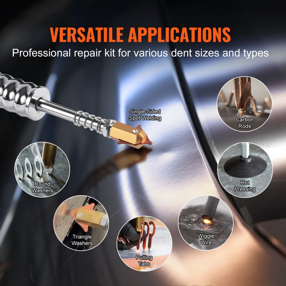 VEVOR Dual Pro Stud Welder Professional 5KW Welder for Steel & Aluminum Panels - $280