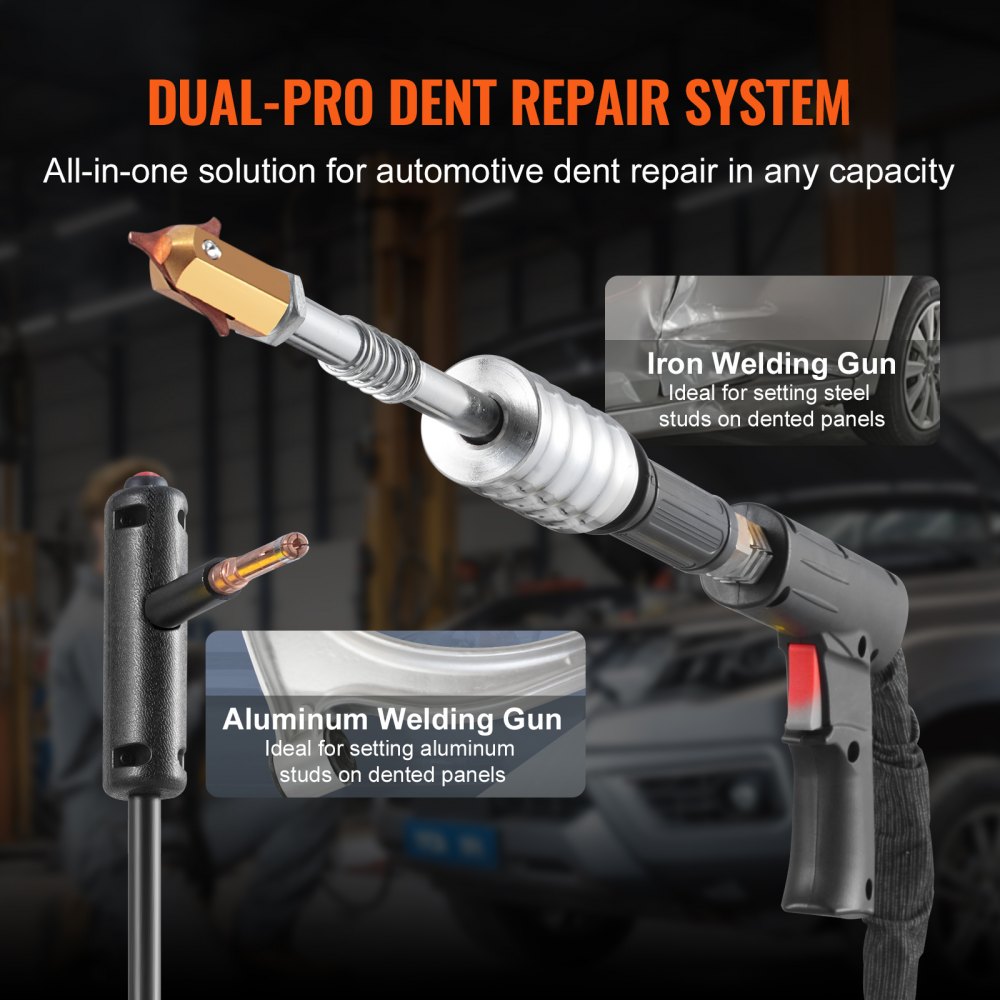 VEVOR Dual Pro Stud Welder Professional 5KW Welder for Steel & Aluminum Panels - $280