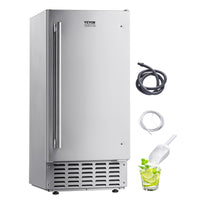 Undercounter Ice Maker 66 Lbs/Day Built-in Ice Maker Machine w/ Reversible Door - $500