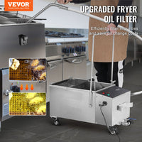 VEVOR Mobile Fryer Filter, 38L Oil Tank Capacity, Oil Filtration System  - $500