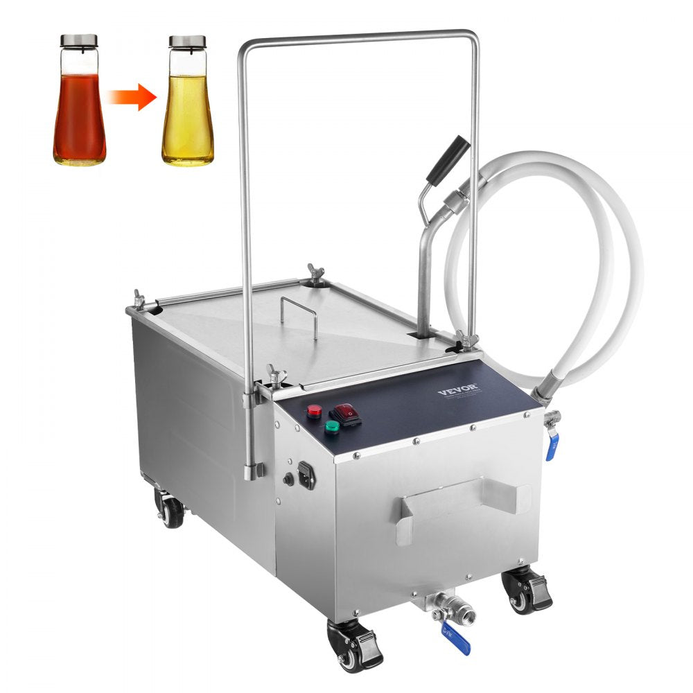 VEVOR Mobile Fryer Filter, 38L Oil Tank Capacity, Oil Filtration System  - $500