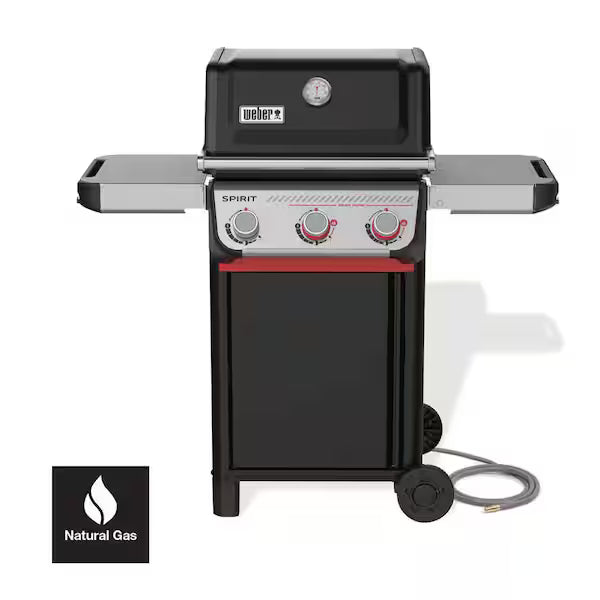 Weber Spirit E-325 3-Burner Natural Gas Grill in Black with Powerful Boost Burners - $365