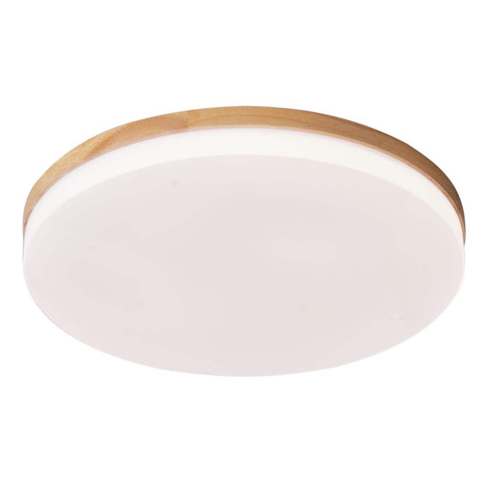 aiwen 15 in. 1-Light White 25-Watt Integrated LED Flush Mount Ceiling Lighting - $30