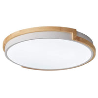 16.5 in. 1-Light Modern Minimalist Circle 25Watt LED Flush Mount Ceiling Light - $45