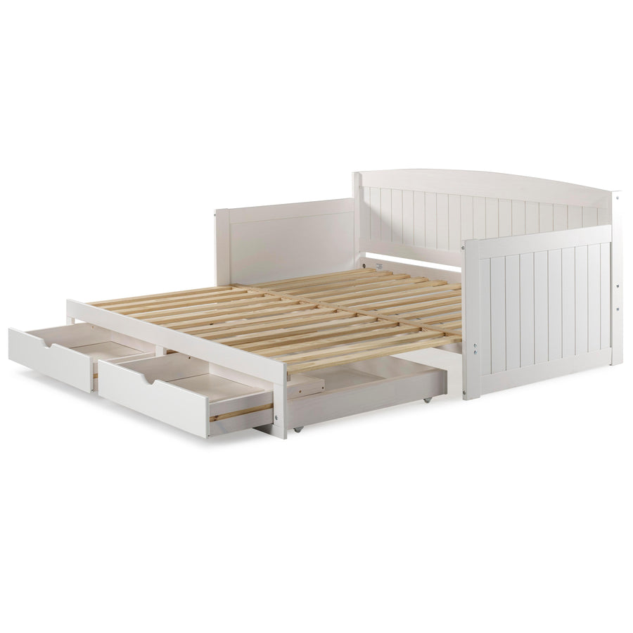 Alaterre Furniture Harmony 1-Piece White Twin Daybed with King Conversion - $250