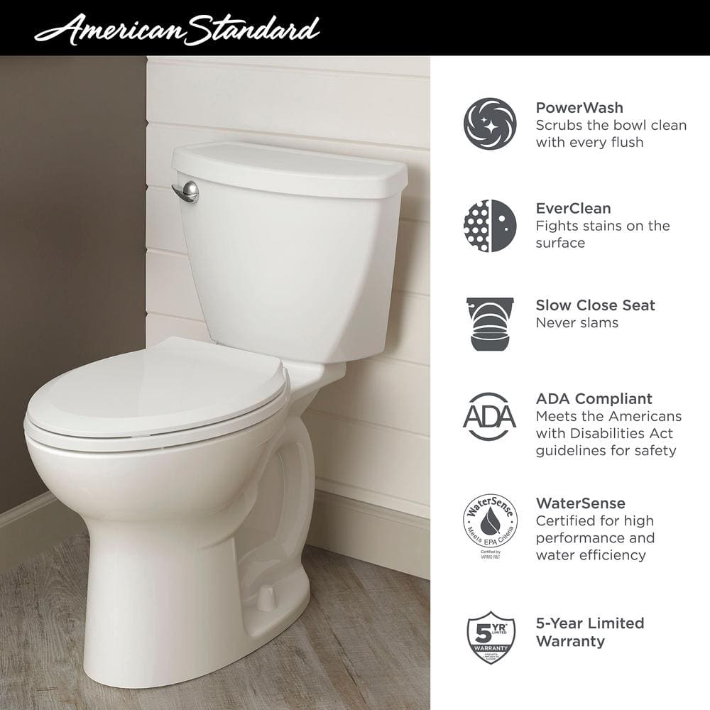 Cadet 3 10 in Rough Two-Piece 1.28 GPF Single Flush Elongated Chair Height Toilet - $110