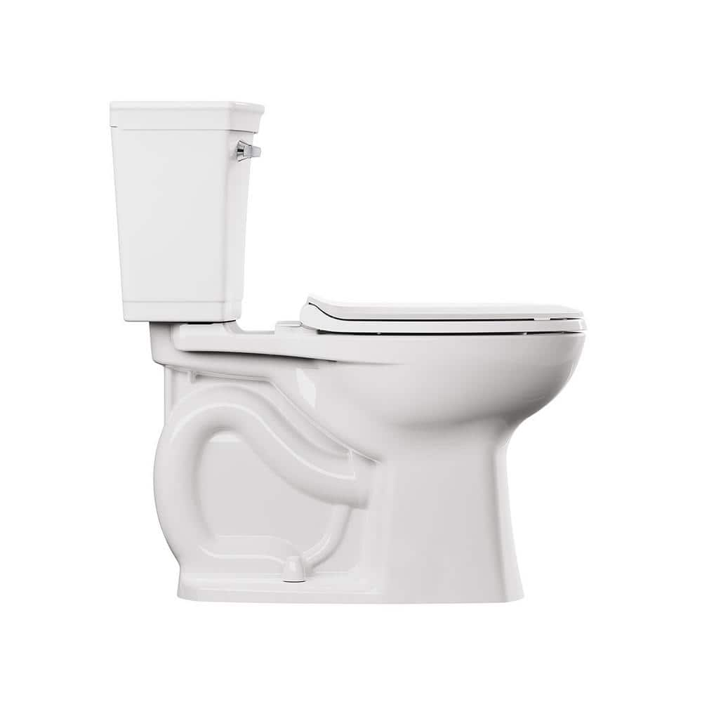 American Standard Rumson 2-Piece 1.28GPF Single Flush Elongated Toilet in White Seat - $85