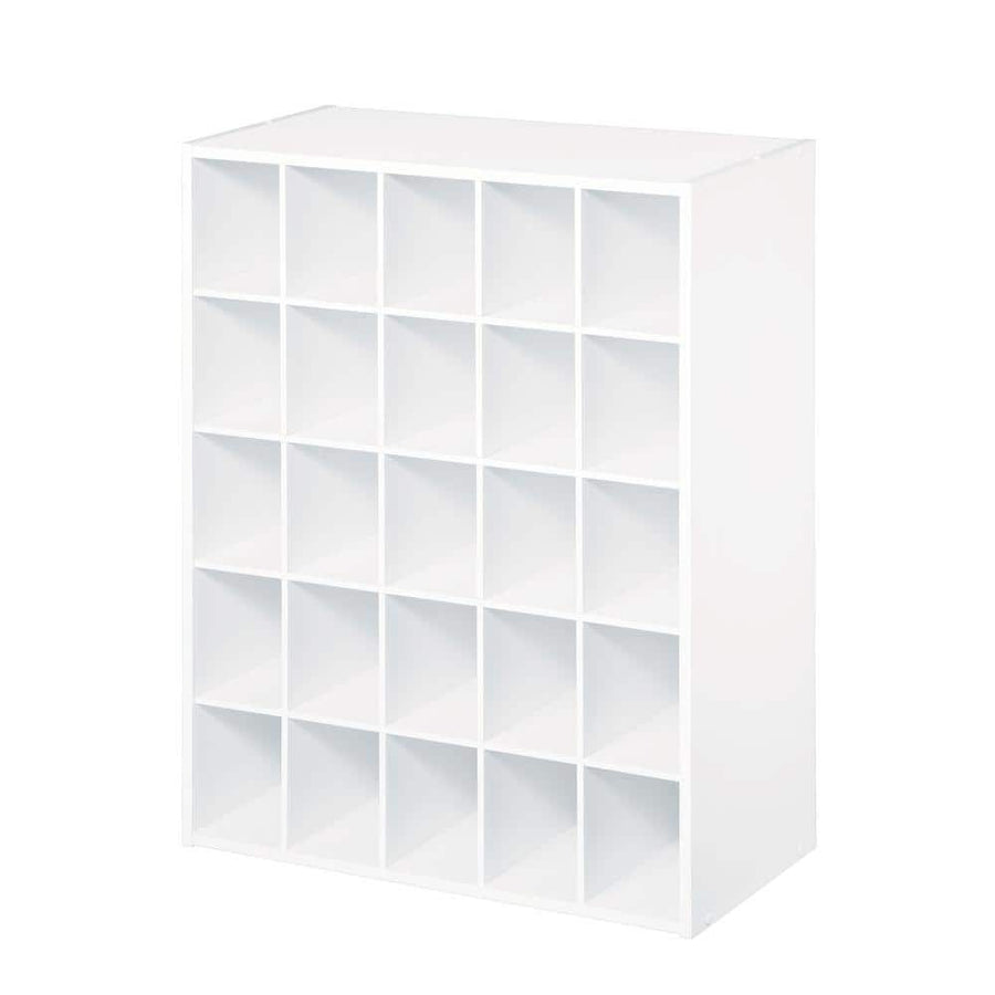 ClosetMaid 32 in. H x 24 in. W x 12 in. D White Wood Look 25-Cube Storage Organizer - $50