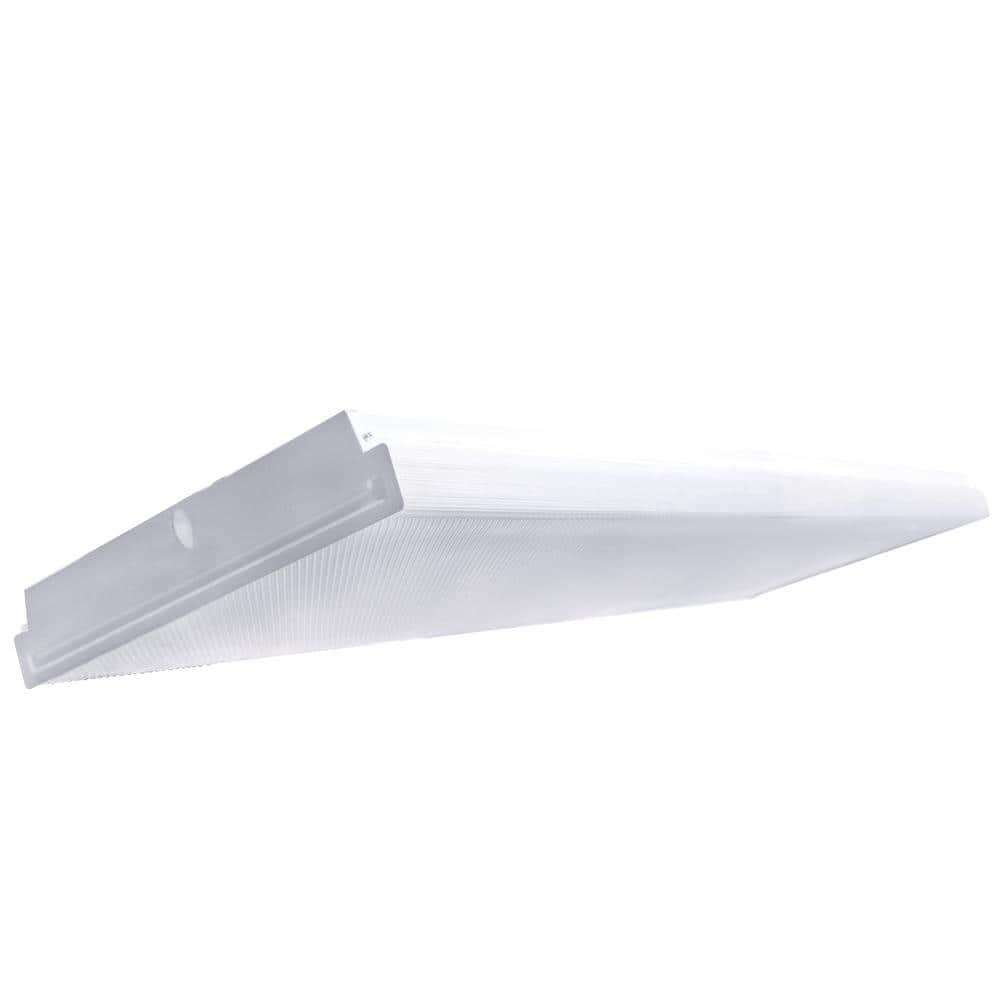 Commercial Electric 4 ft. 8000 Lumens Integrated LED White Wrap Light, 4000K - $60