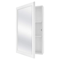 Glacier Bay 15.25 in. W x 26 in. H Bathroom Medicine Cabinet with Mirror - $35