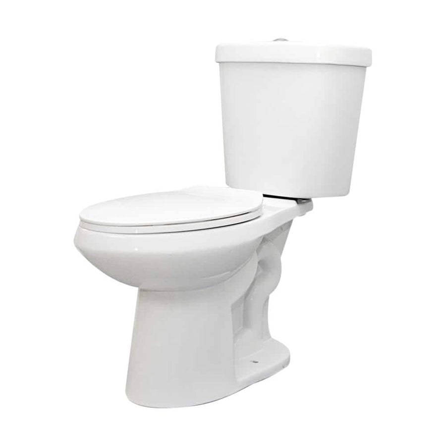 Glacier Bay 12 inch Rough In Two-Piece 1.1 GPF/1.6 GPF Dual Flush Elongated Toilet - $60