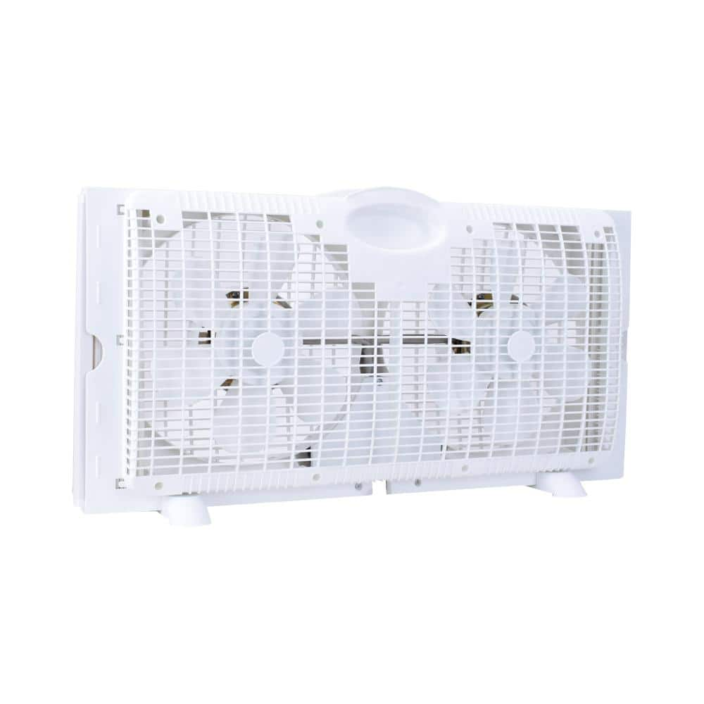 Hampton Bay 9 in. Twin Window Fan 20 · DISCOUNT BROS