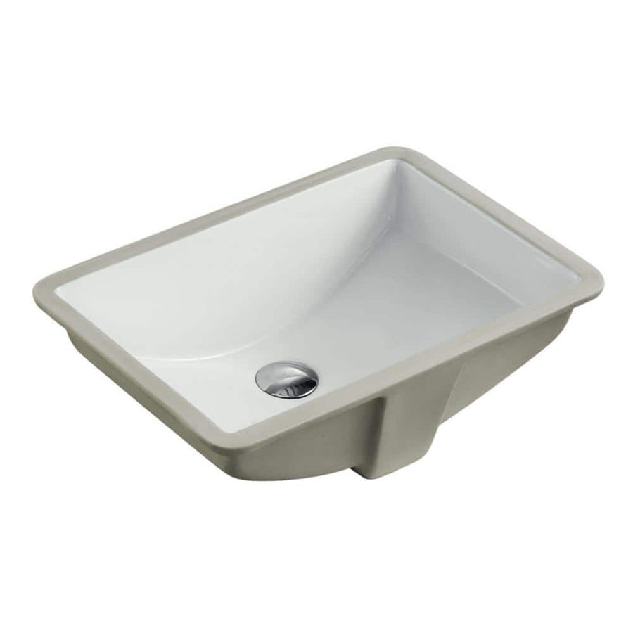 20-7/8 in. x 14-3/4 in. Rectangle Vitreous Glazed Ceramic Lavatory Vanity Sink - $35