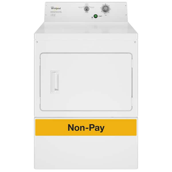 Whirlpool 7.4 cu. ft. 120-Volt White Commercial Gas Super-Capacity Dryer - $375