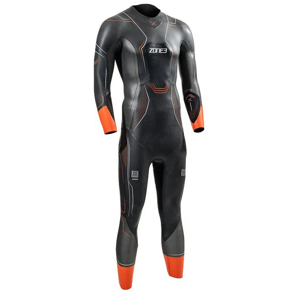 ZONE3 Vanquish-X Neoprene Wetsuit, M/L, Black/Orange - $325