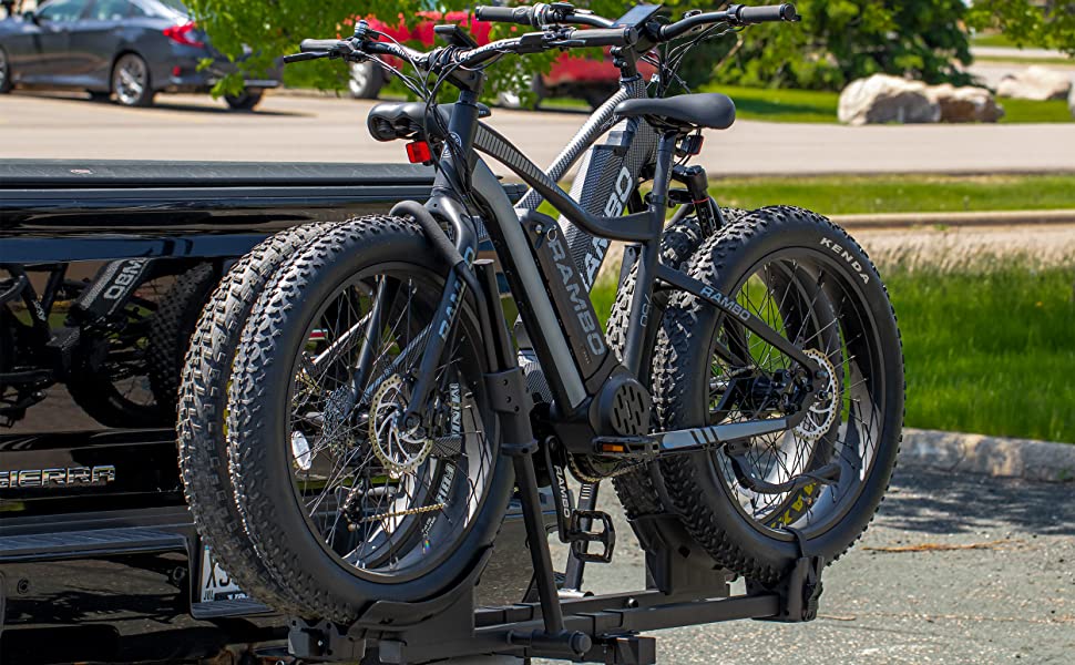 Rambo Bikes Bike Hauler Hitch Style 2-Bike Carrier, Black, One Size - $161