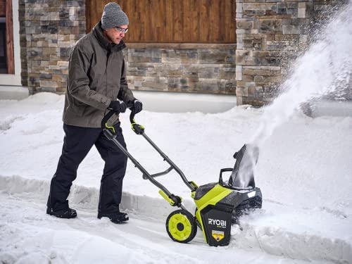 40V HP Brushless 18" Single-Stage Cordless Electric Snow Blower (*1-Battery Included) - $300